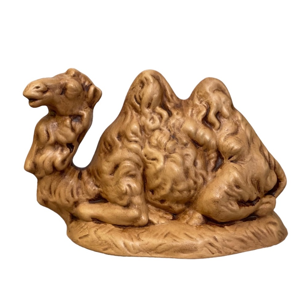 Vintage Camel Sitting Atlantic Mold 1970s Nativity Ceramic Replacements Brown